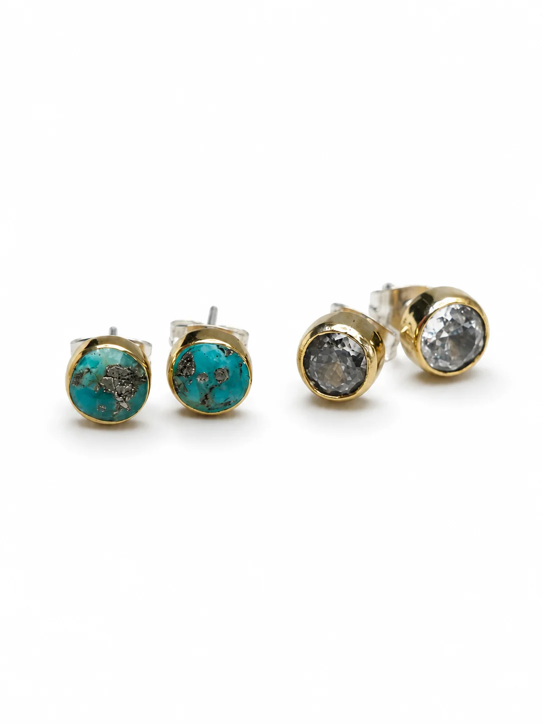 BOHO SOL Brass Dainty Stud - Image 2