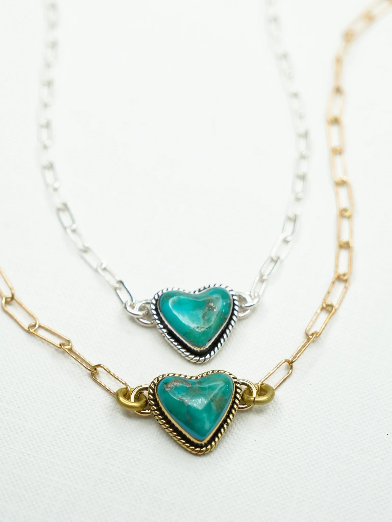 BOHO SOL Single Heart Stone Necklace - Image 6