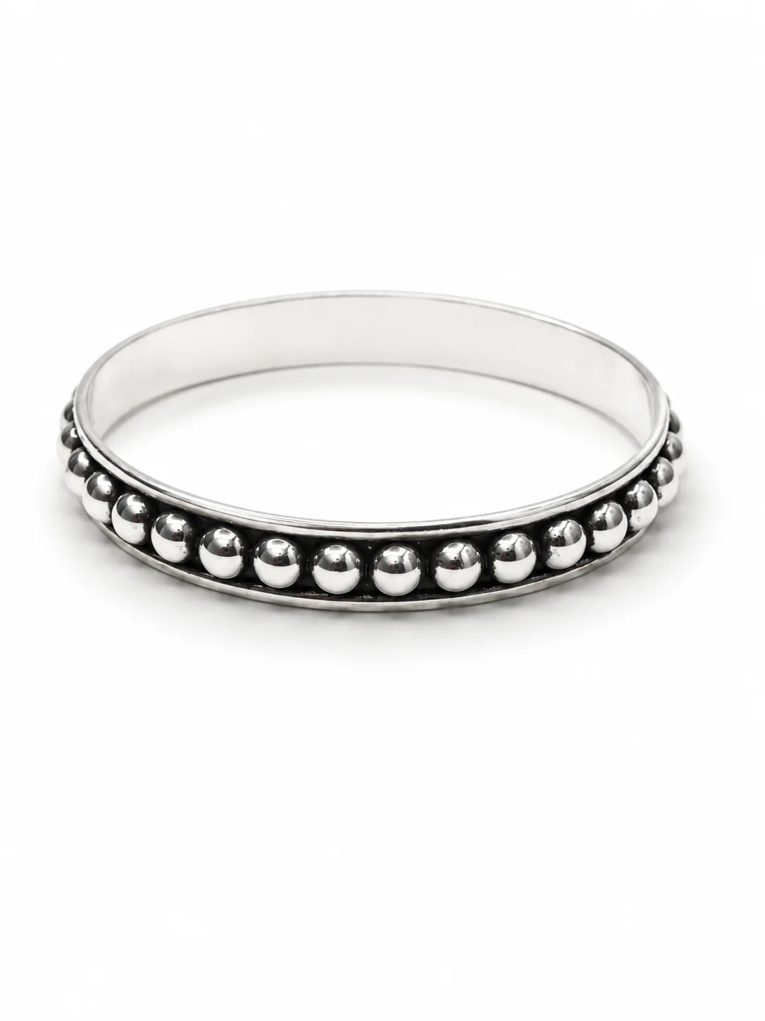 BOHO SOL Sterling Silver Ball Bangle - Image 3