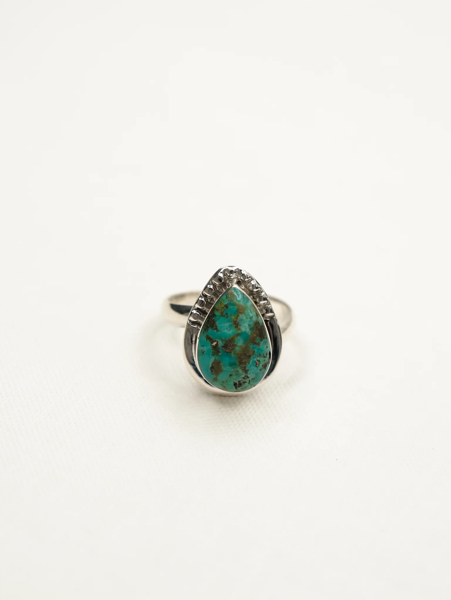 BOHO SOL Turquoise Teardrop Adjustable Ring - Image 2