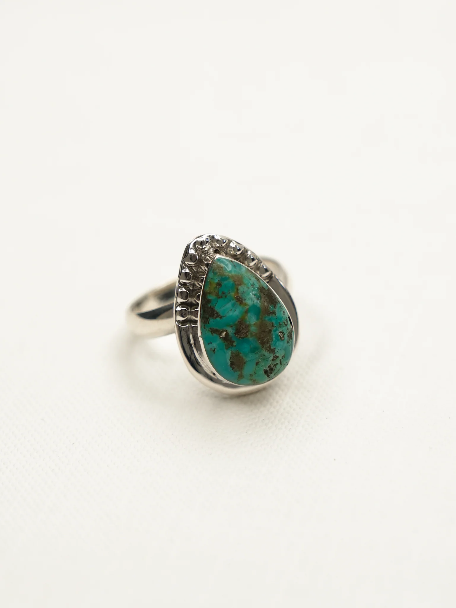BOHO SOL Turquoise Teardrop Adjustable Ring - Image 3