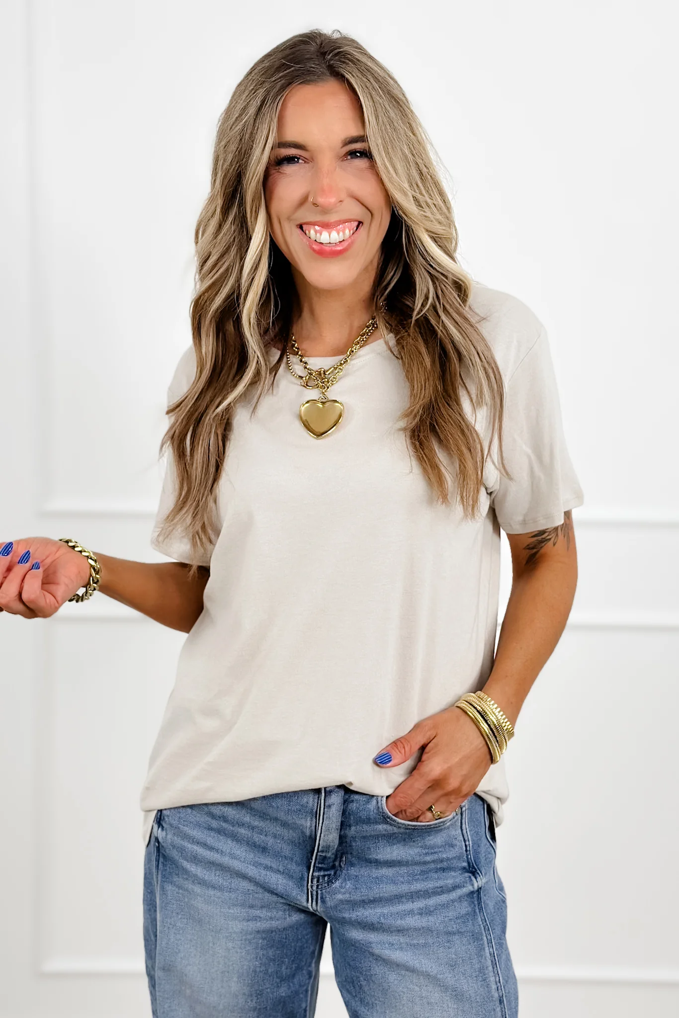 Door Buster! Plus/Reg Zenana Cotton Round Neck Tee - Image 8