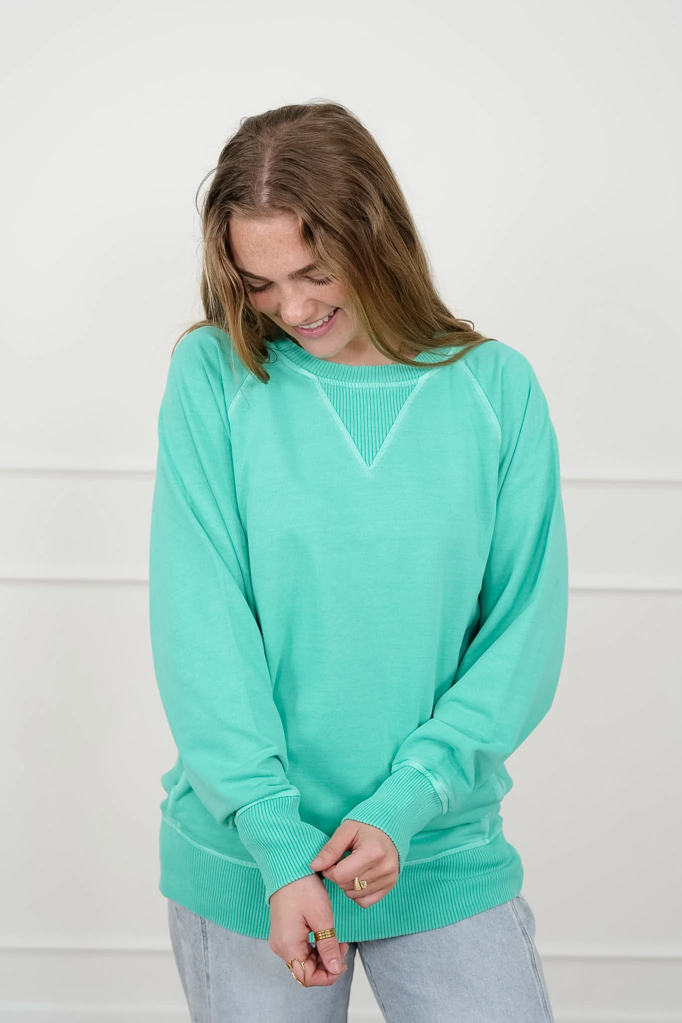Door Buster! Zenana Pigment Dyed French Terry Pullover with Pockets - Image 5