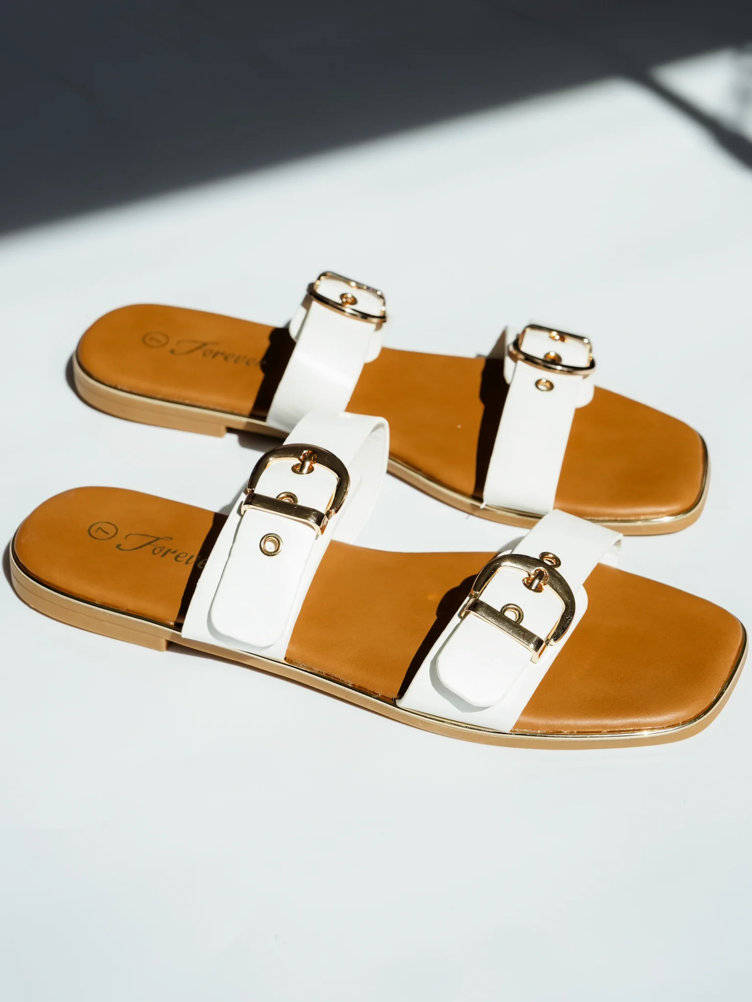 Double Buckle Strap Slide Sandal - Image 5