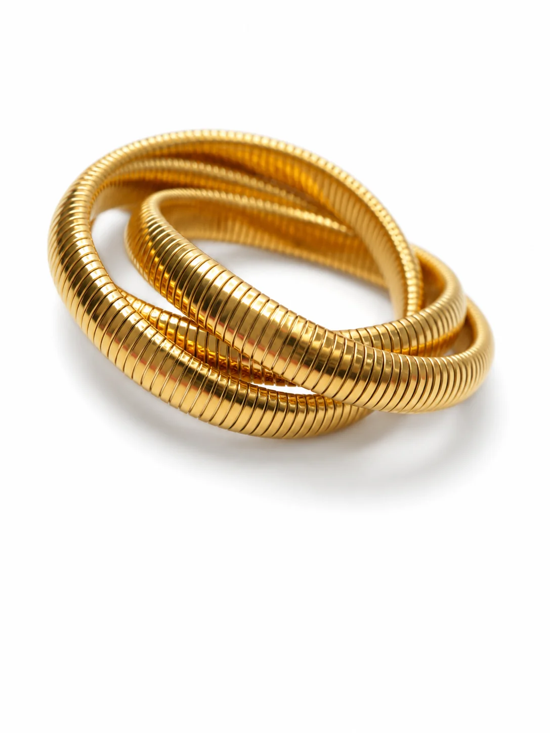 Golden Serpent Coil Bracelet - Image 3