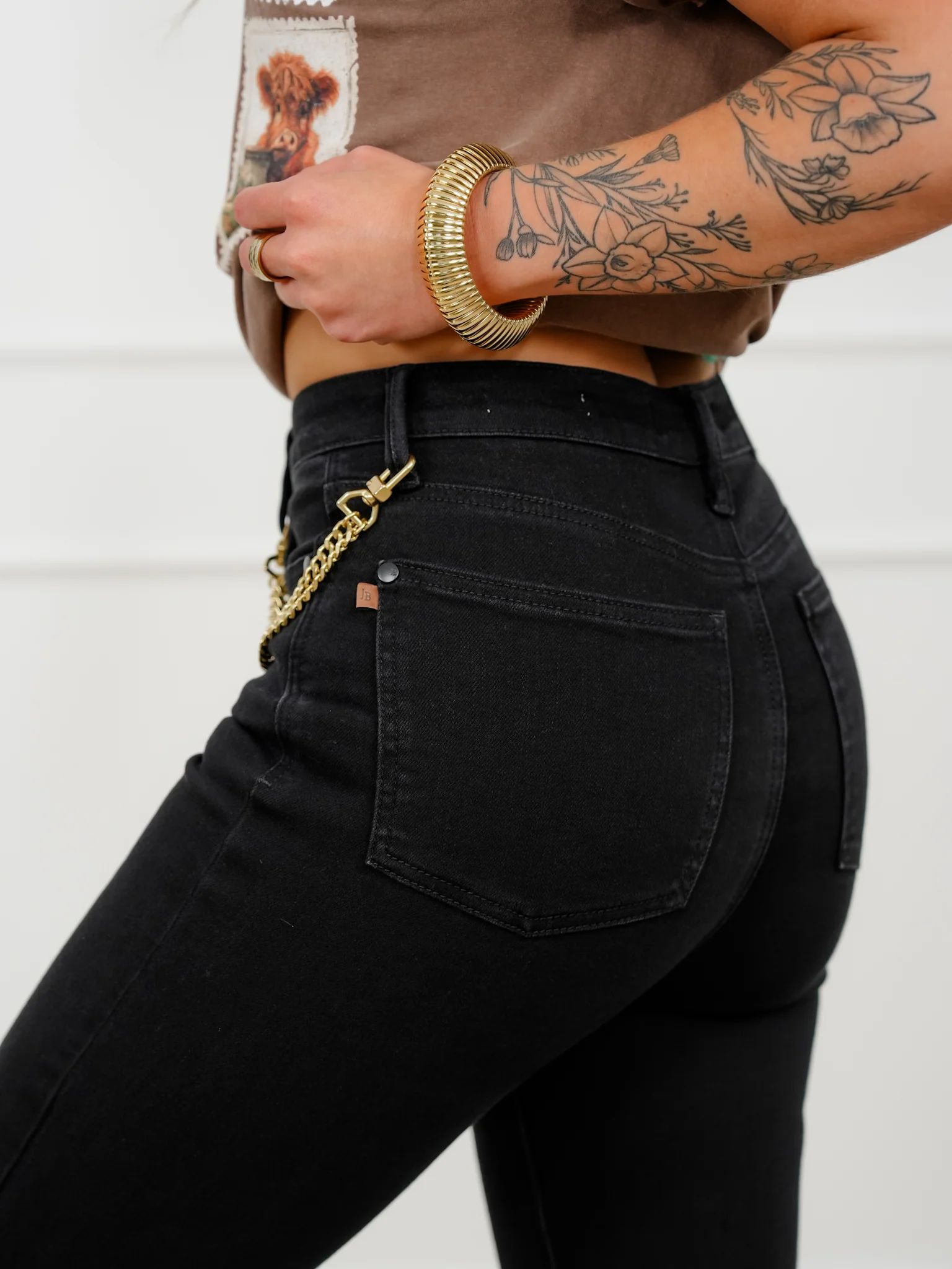 Judy Blue High Rise Black Petite/Reg Tummy Control Bootcut Jeans - Image 11