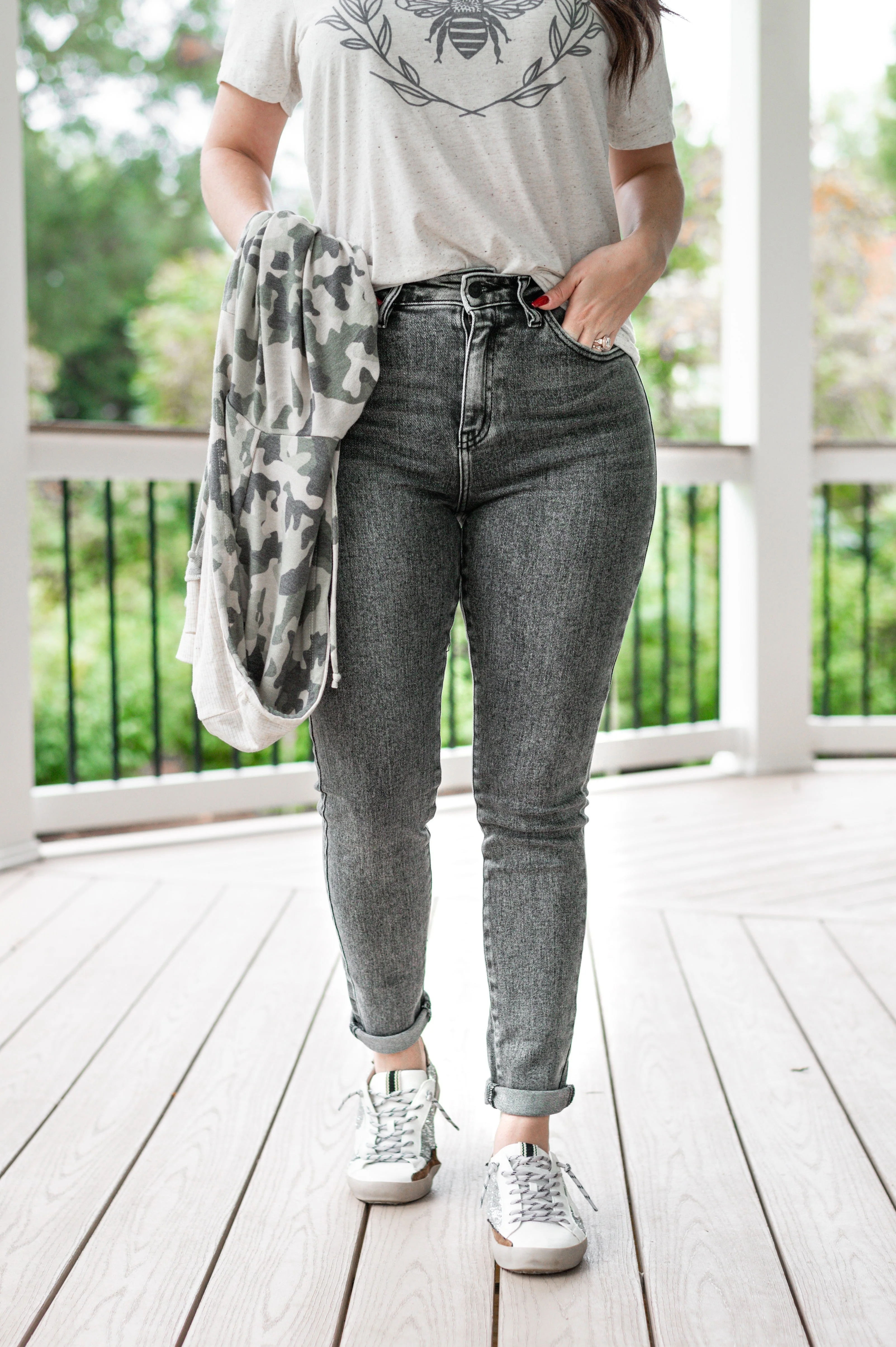 KanCan Trend Setter Grey Non-Distressed Super Skinny Jeans - Image 6