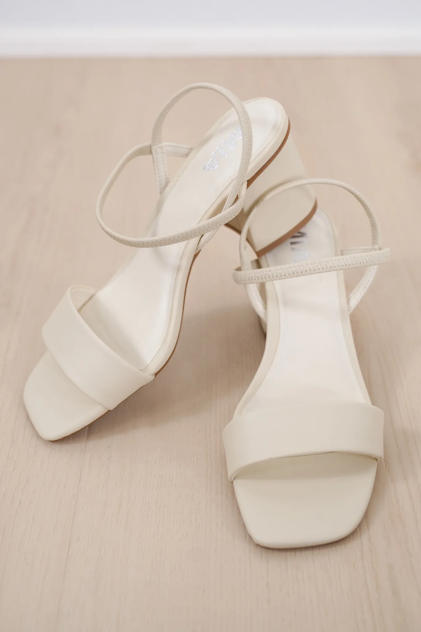 MIA Minimal Vegan Leather Block Heel Sandal - Image 2