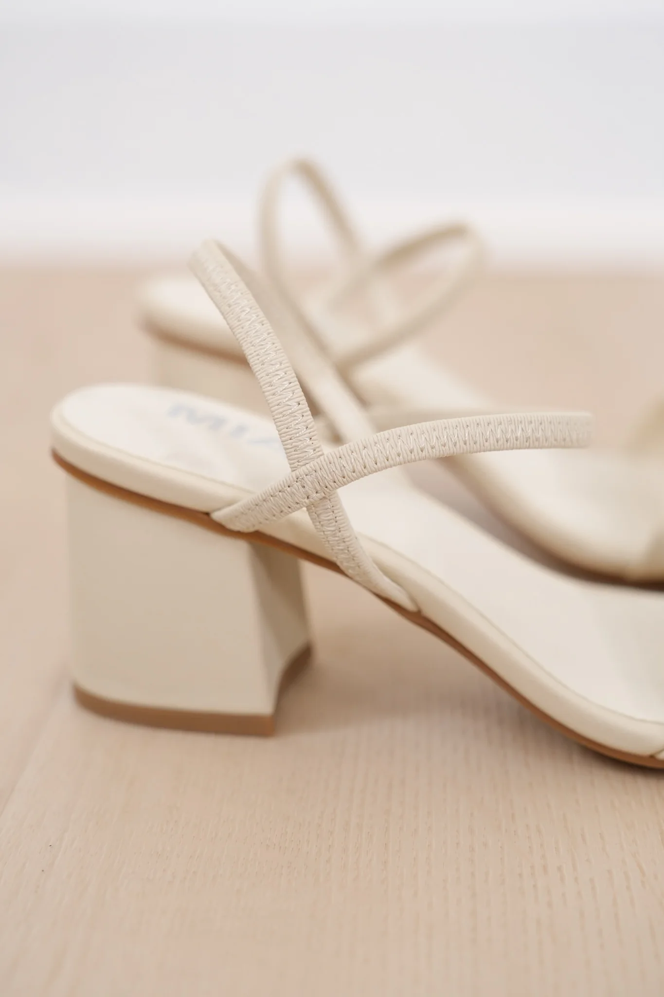 MIA Minimal Vegan Leather Block Heel Sandal - Image 5