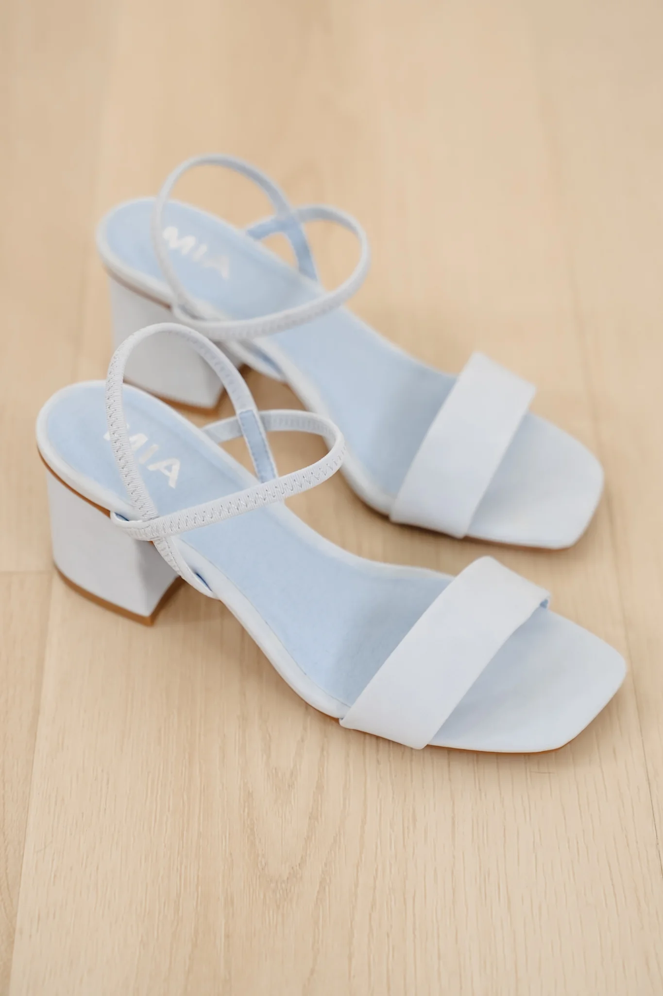 MIA Open Toe Slingback Block Heel Sandal