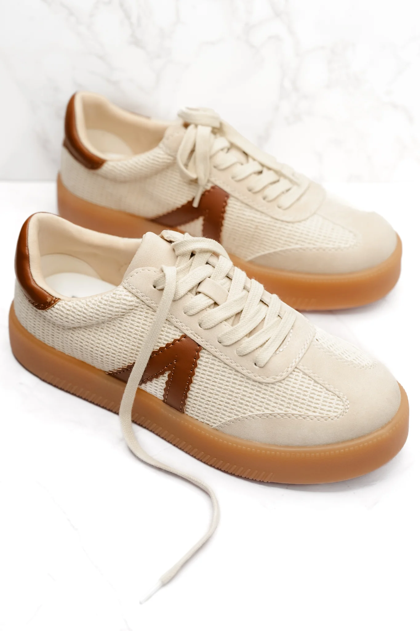 MIA Woven Knit Mixed Material Sneaker - Image 2