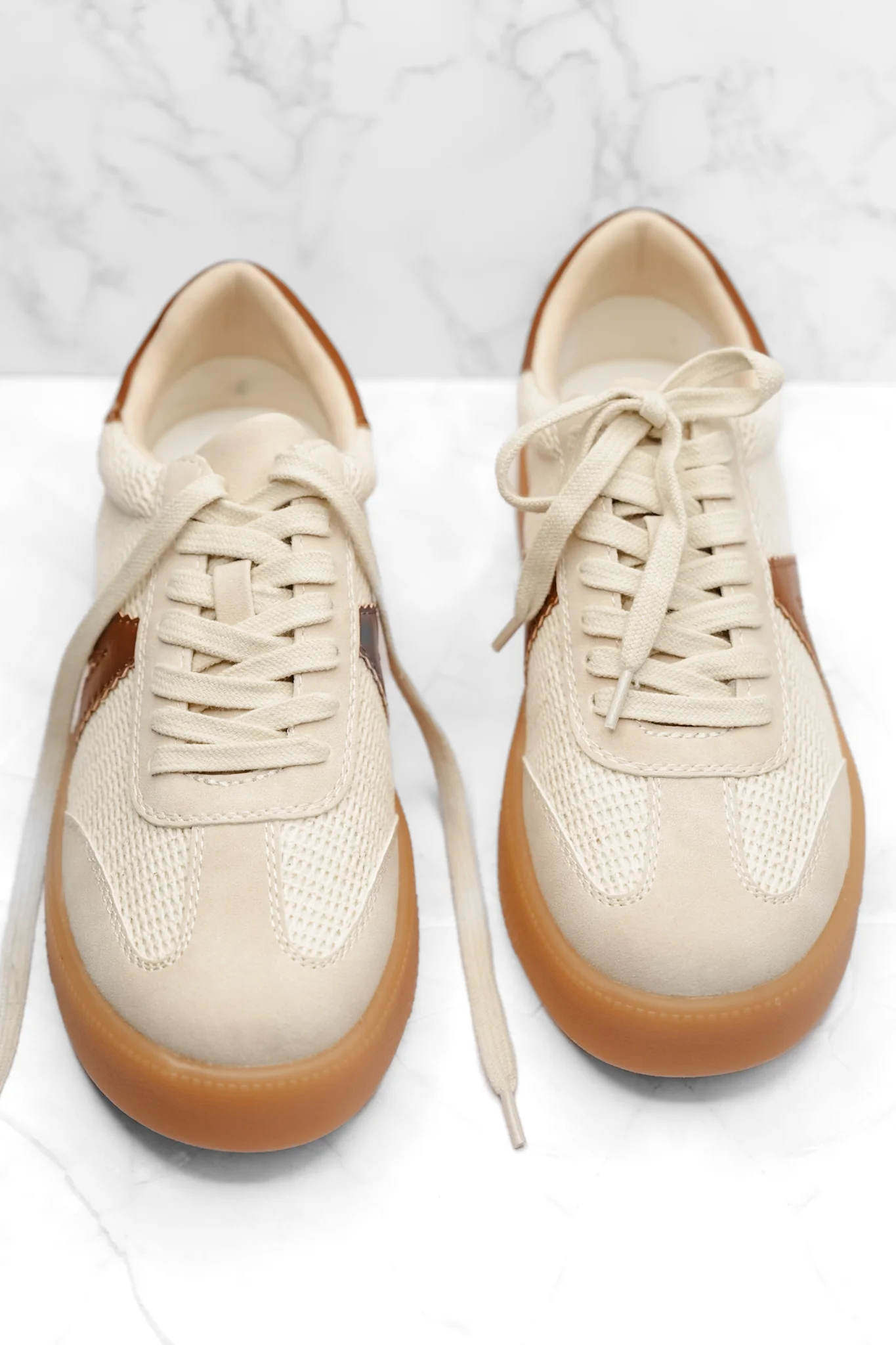 MIA Woven Knit Mixed Material Sneaker - Image 4