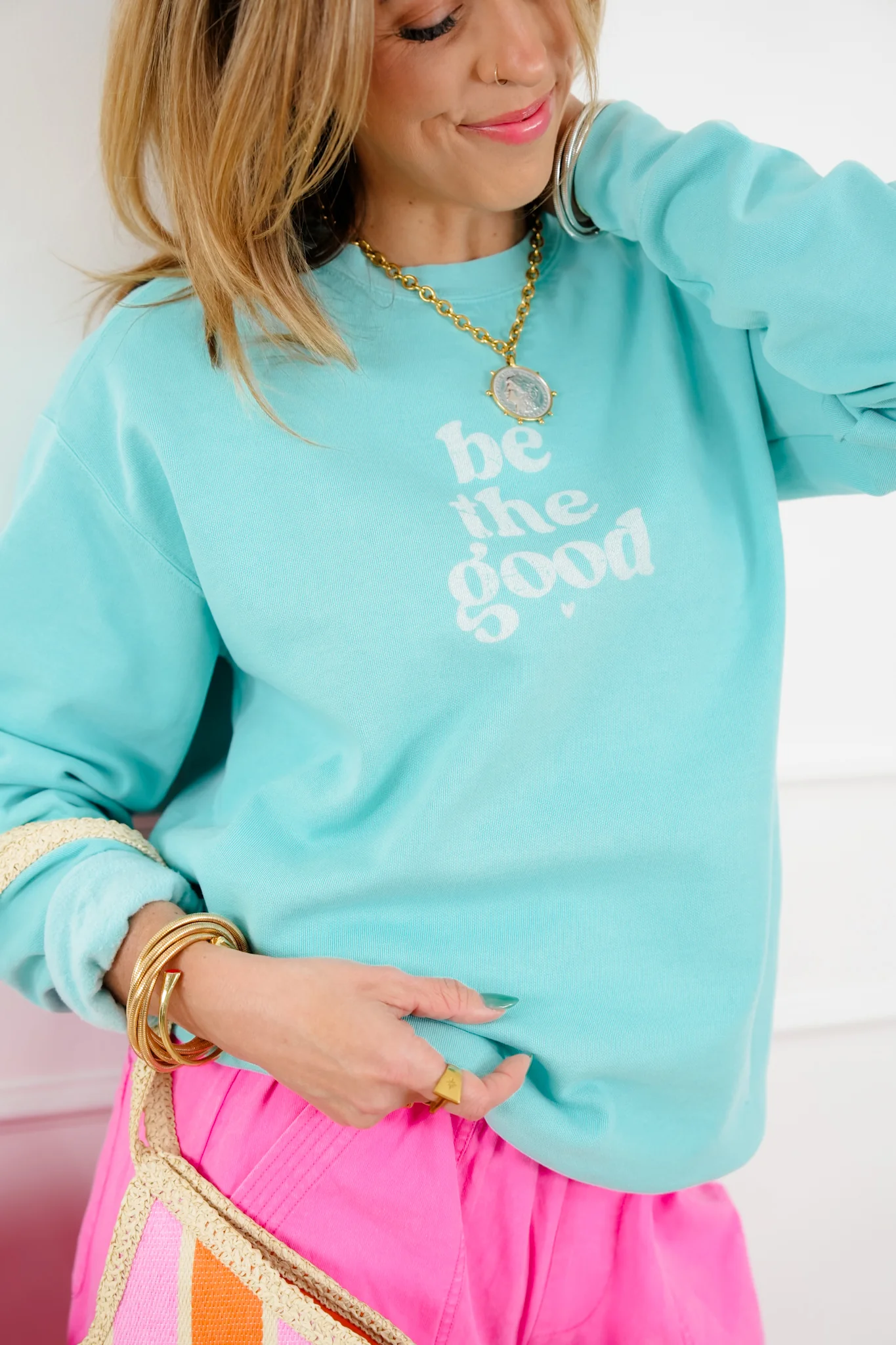 Plus/Reg Long Sleeve "Be The Good" Pullover