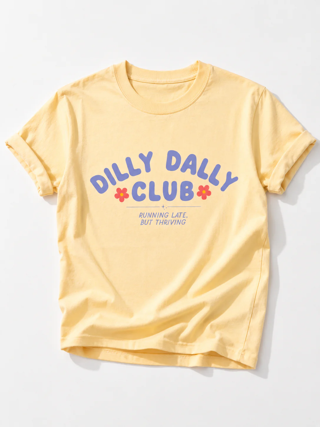Plus/Reg Short Sleeve Dilly Dally Club Graphic Tee