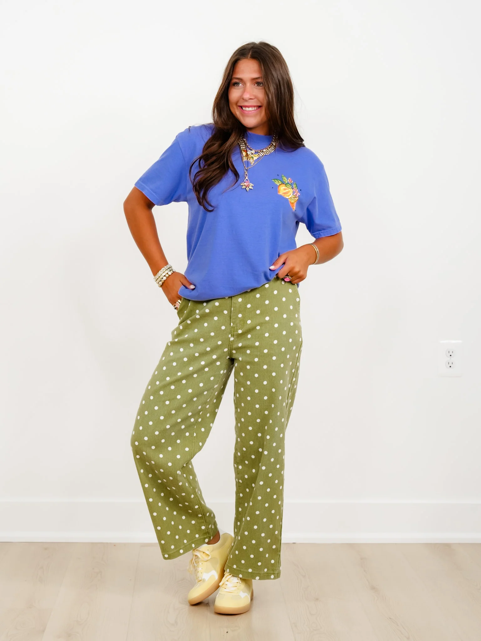 Plus/Reg Short Sleeve Blue Easy Peasy Lemon Squeezy Graphic Tee - Image 3
