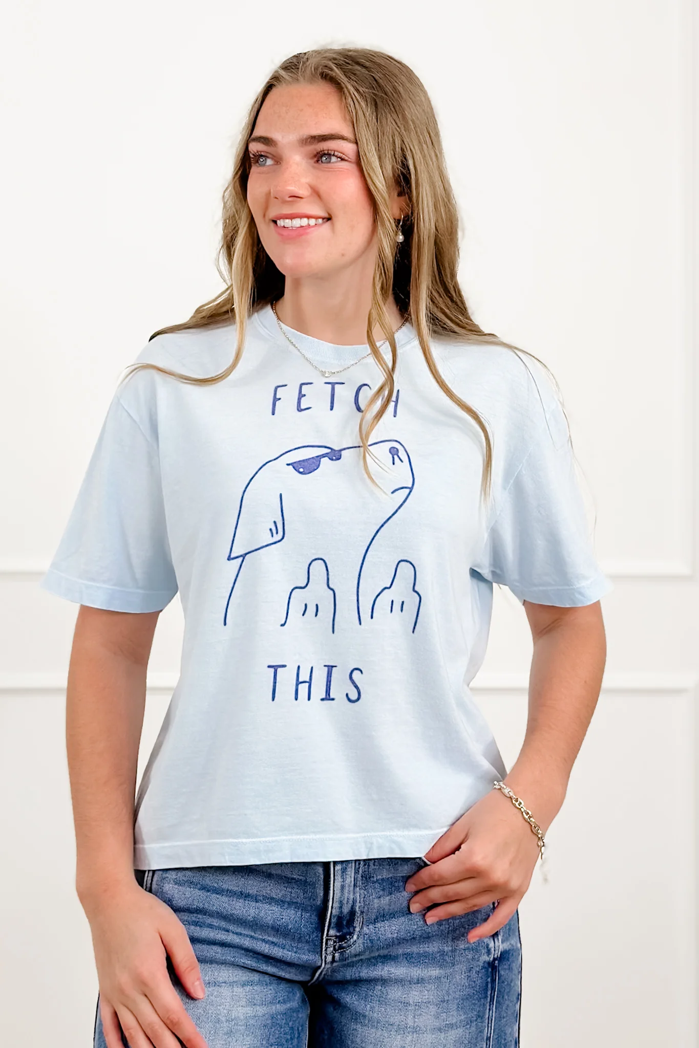 Plus/Reg Short Sleeve "Fetch This" Graphic Tee