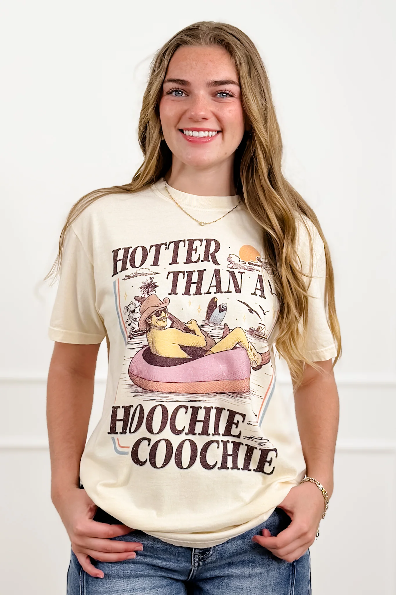 Plus/Reg Short Sleeve "Hotter Than.." Graphic Tee