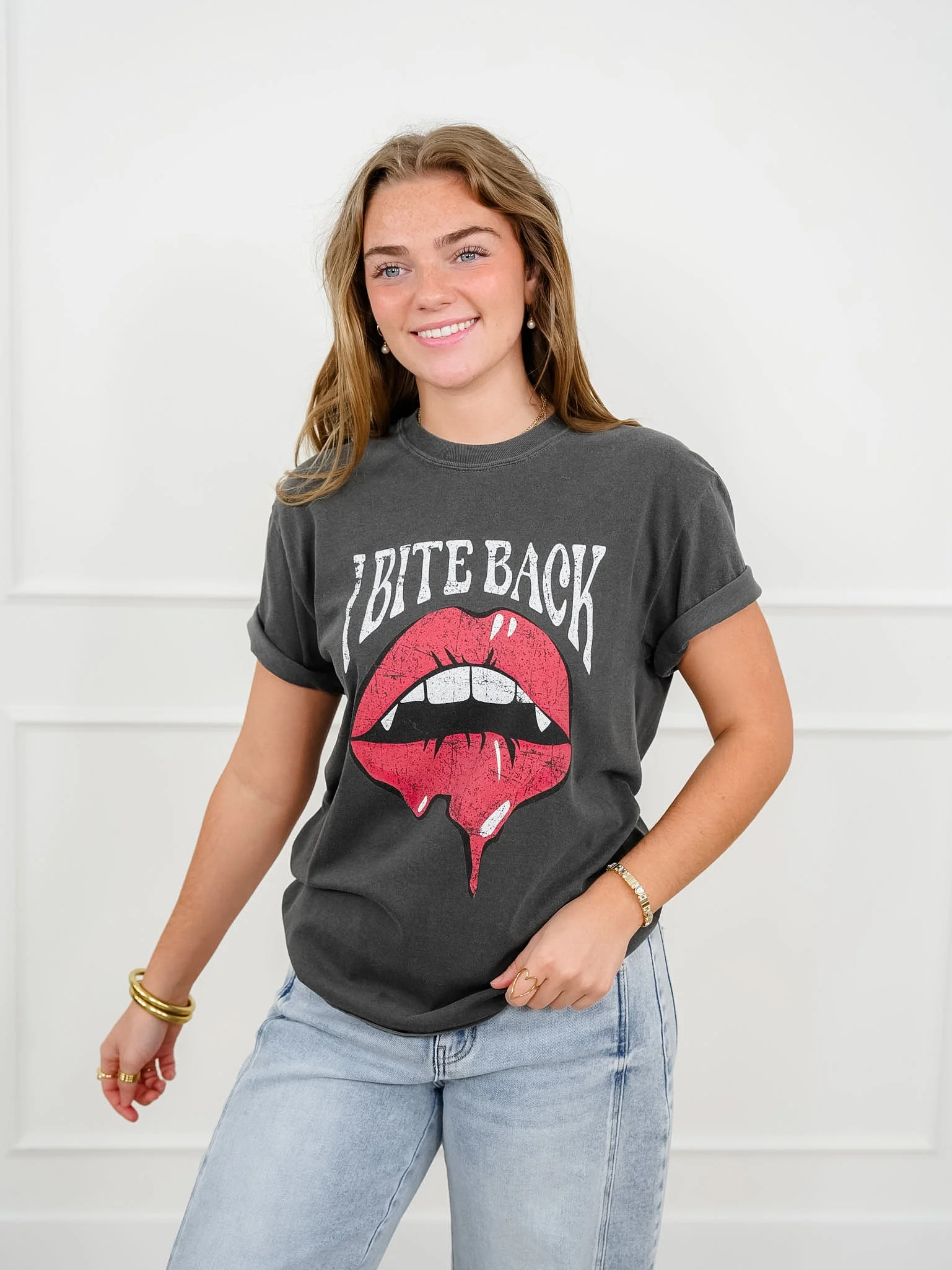 Plus/Reg Short Sleeve I Bite Back Graphic Tee - Image 3