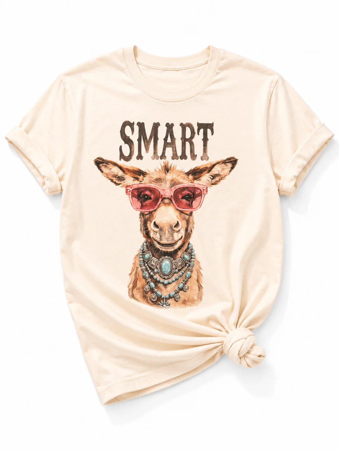 Plus/Reg Short Sleeve Glam Smart A** Western Graphic Tee
