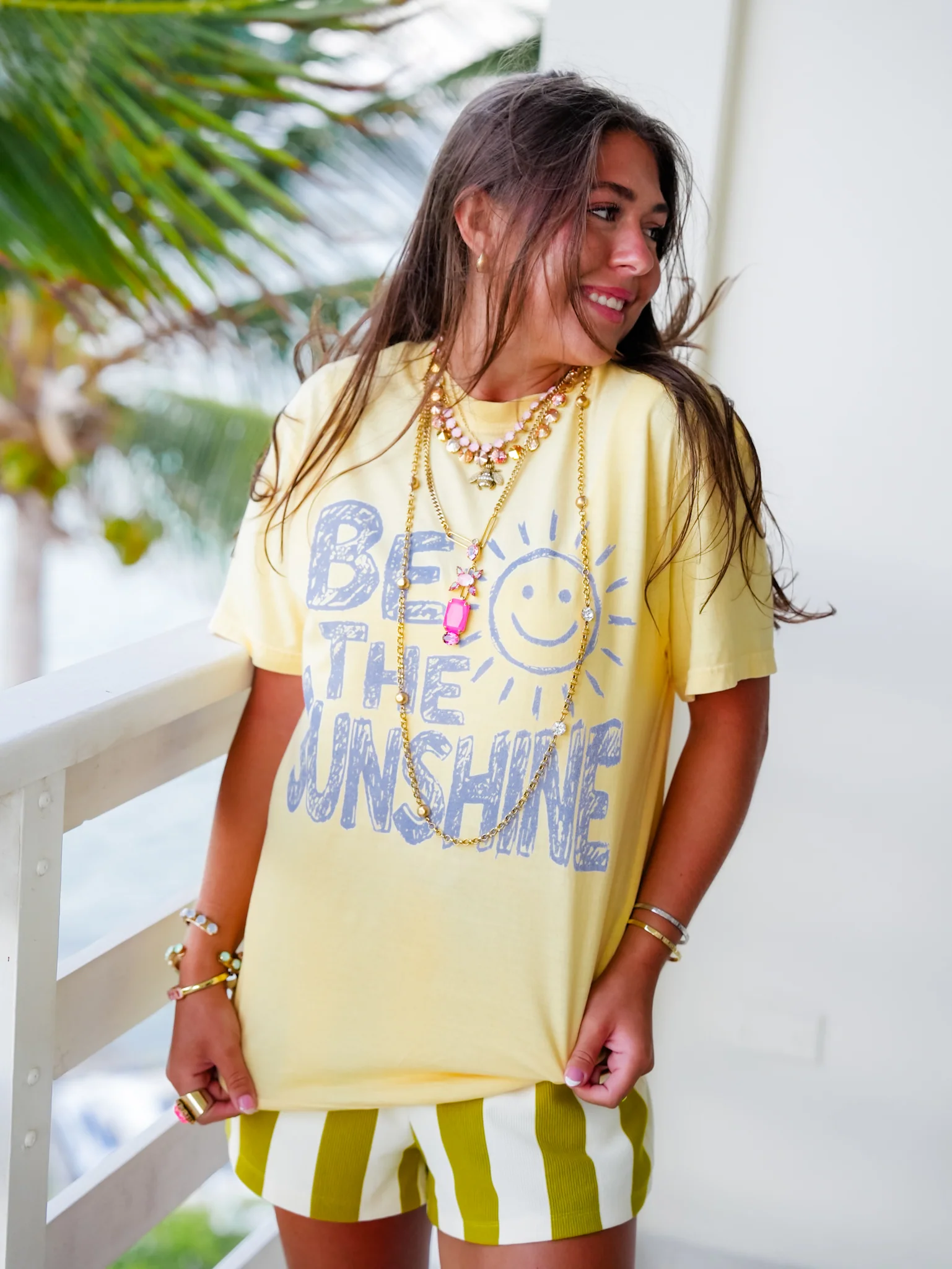 Plus/Reg Short Sleeve Be the Sunshine Graphic Tee - Image 2