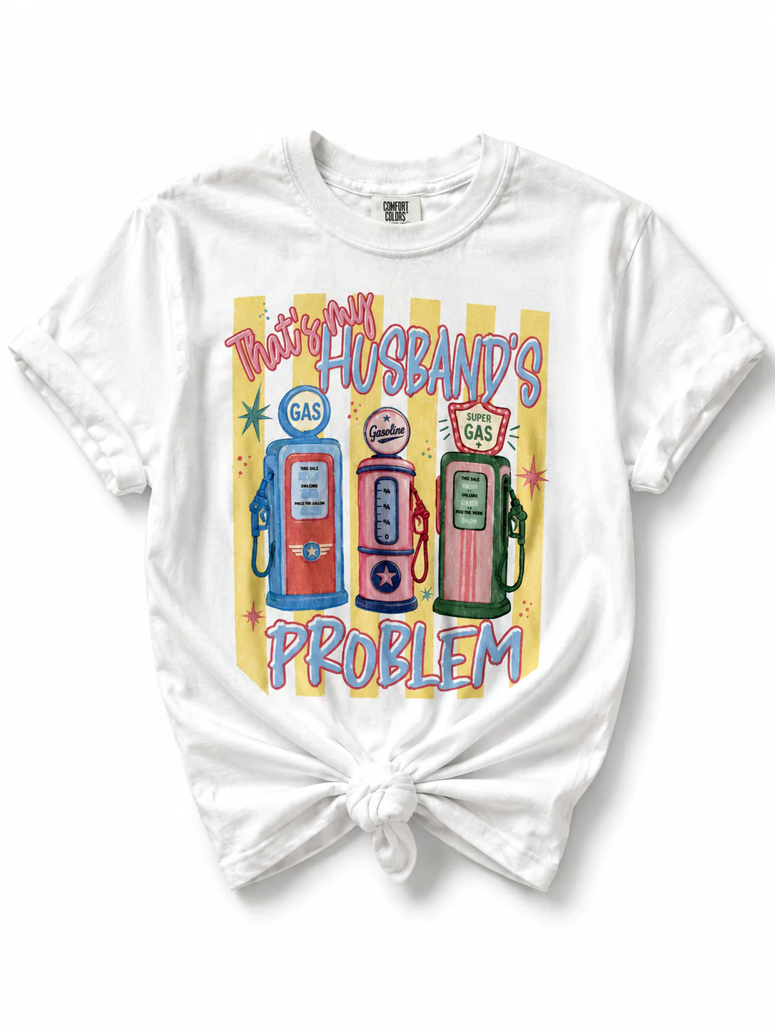 Plus/Reg Short Sleeve "That's My Husband's Problem" Graphic Tee