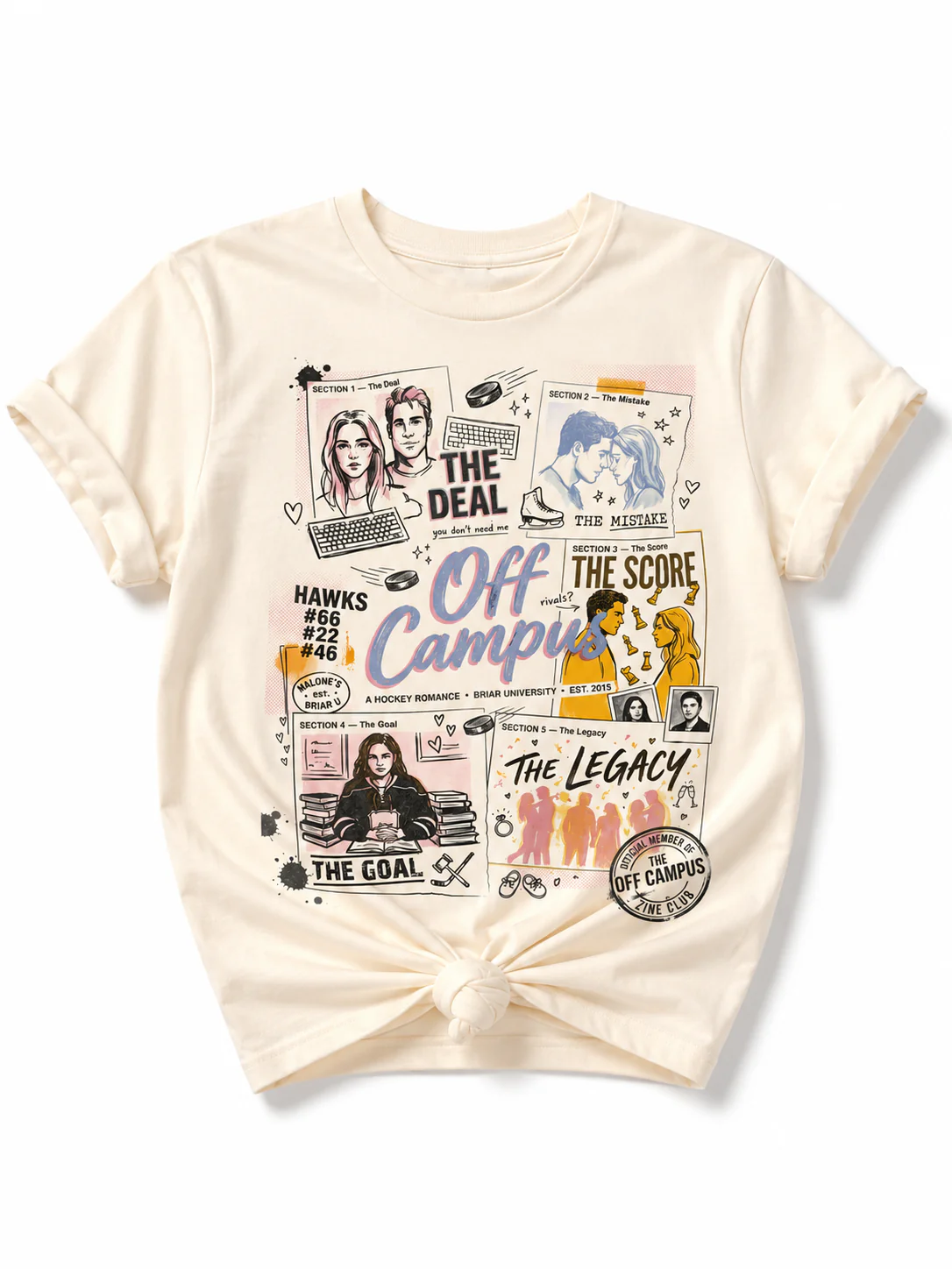Plus/Reg Short Sleeve Off Campus 'Zine Club Graphic Tee