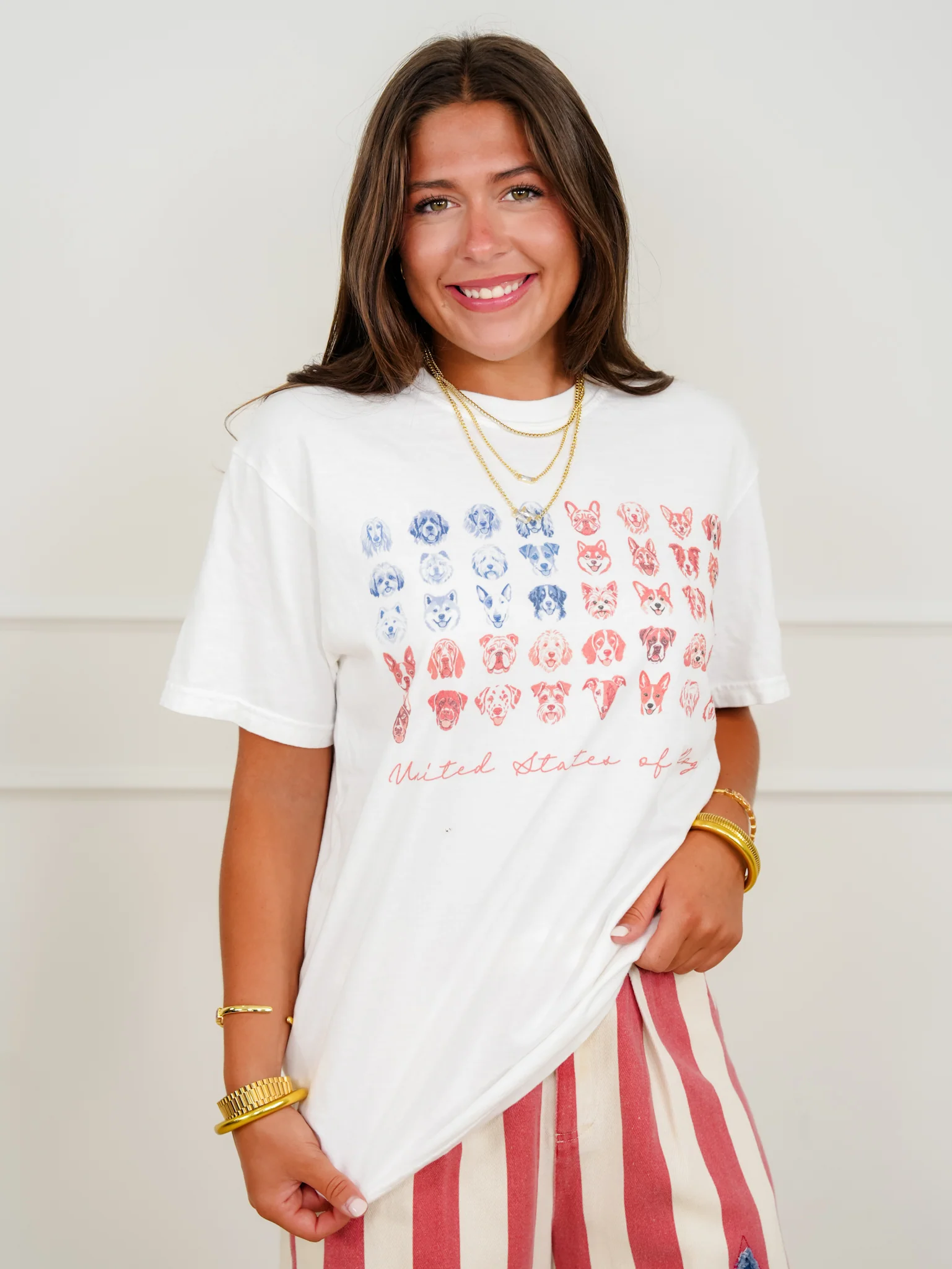 Plus/Reg Short Sleeve "United States of Dogs" Graphic Tee - Image 2