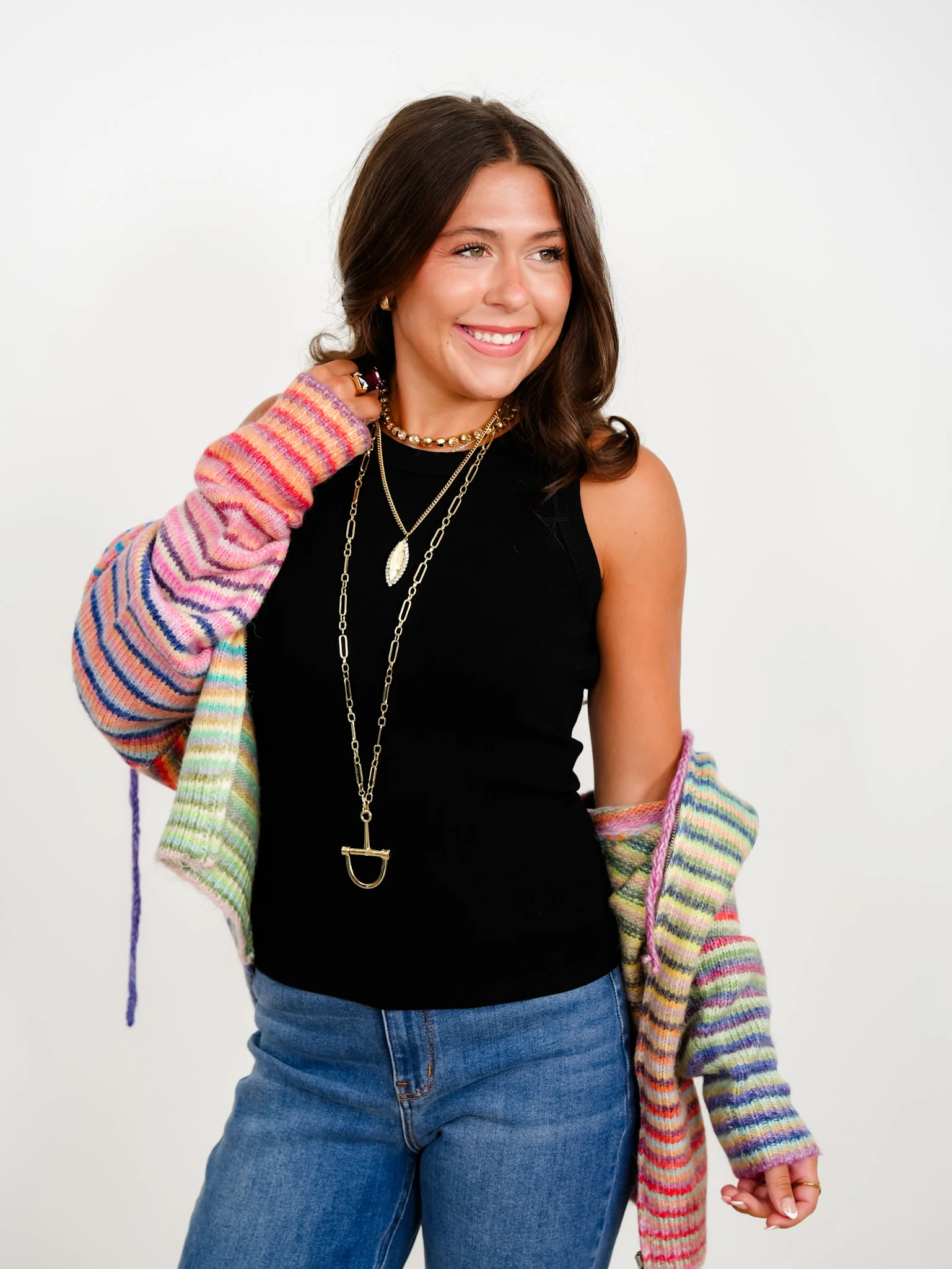 Ribbed Solid Knit Sleeveless Tank Top - Image 4