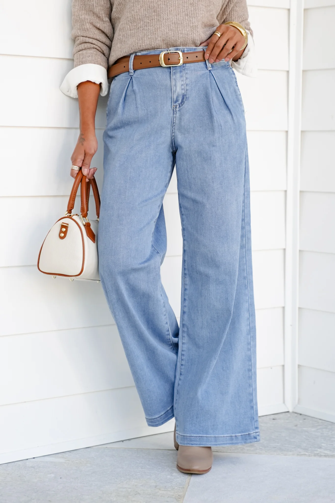 Risen The Windsor Relaxed Waist Wide Leg Jeans