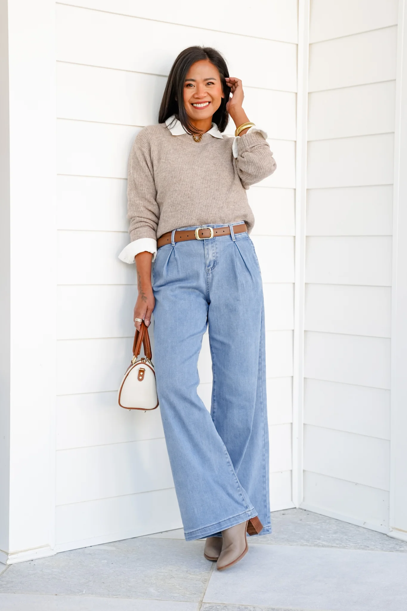 Risen The Windsor Relaxed Waist Wide Leg Jeans - Image 2