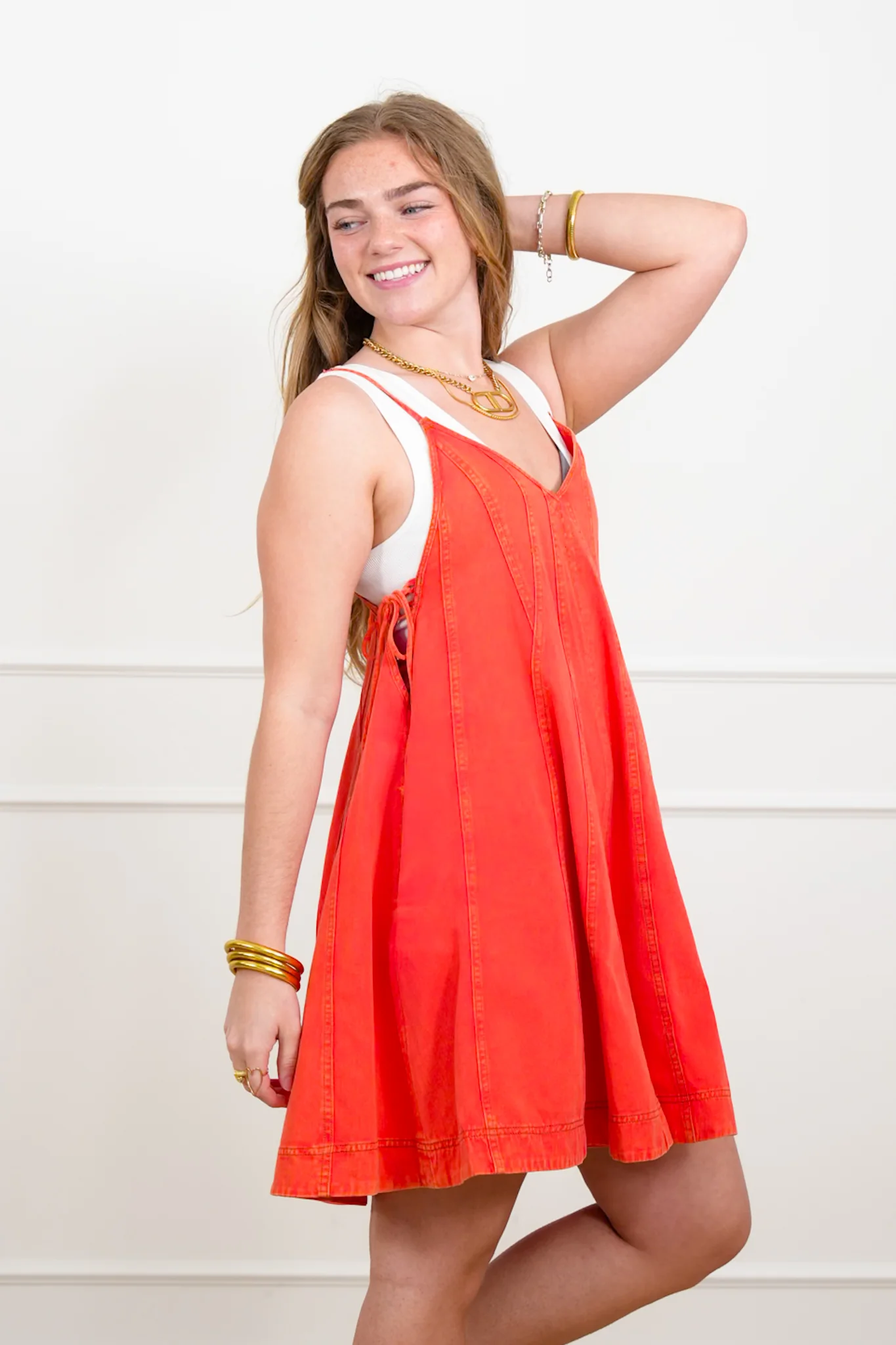 Sleeveless Wide Leg Shorts Romper - Image 5