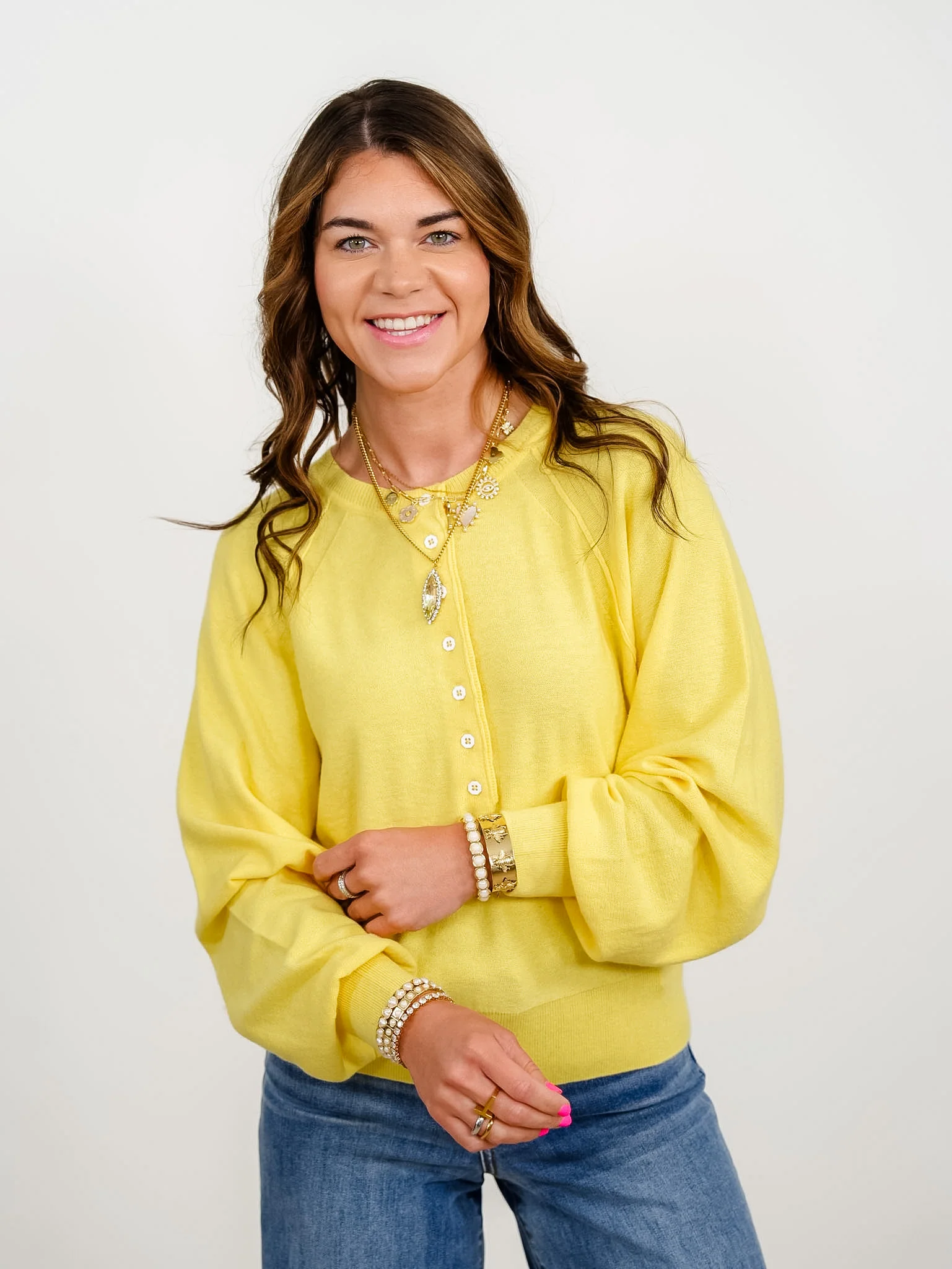Long Sleeve Half Button Pullover Sweater - Image 2