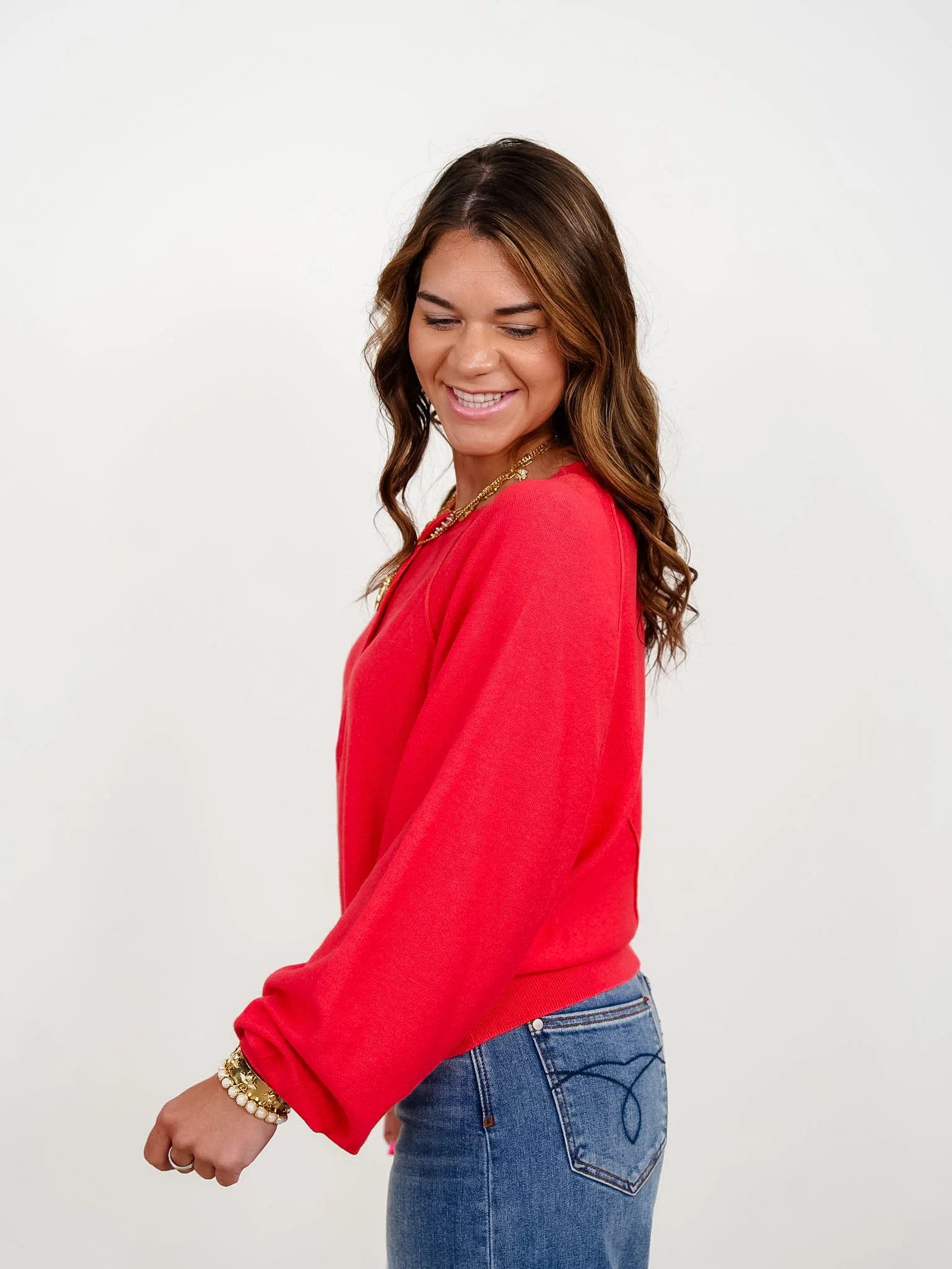Long Sleeve Half Button Pullover Sweater - Image 4