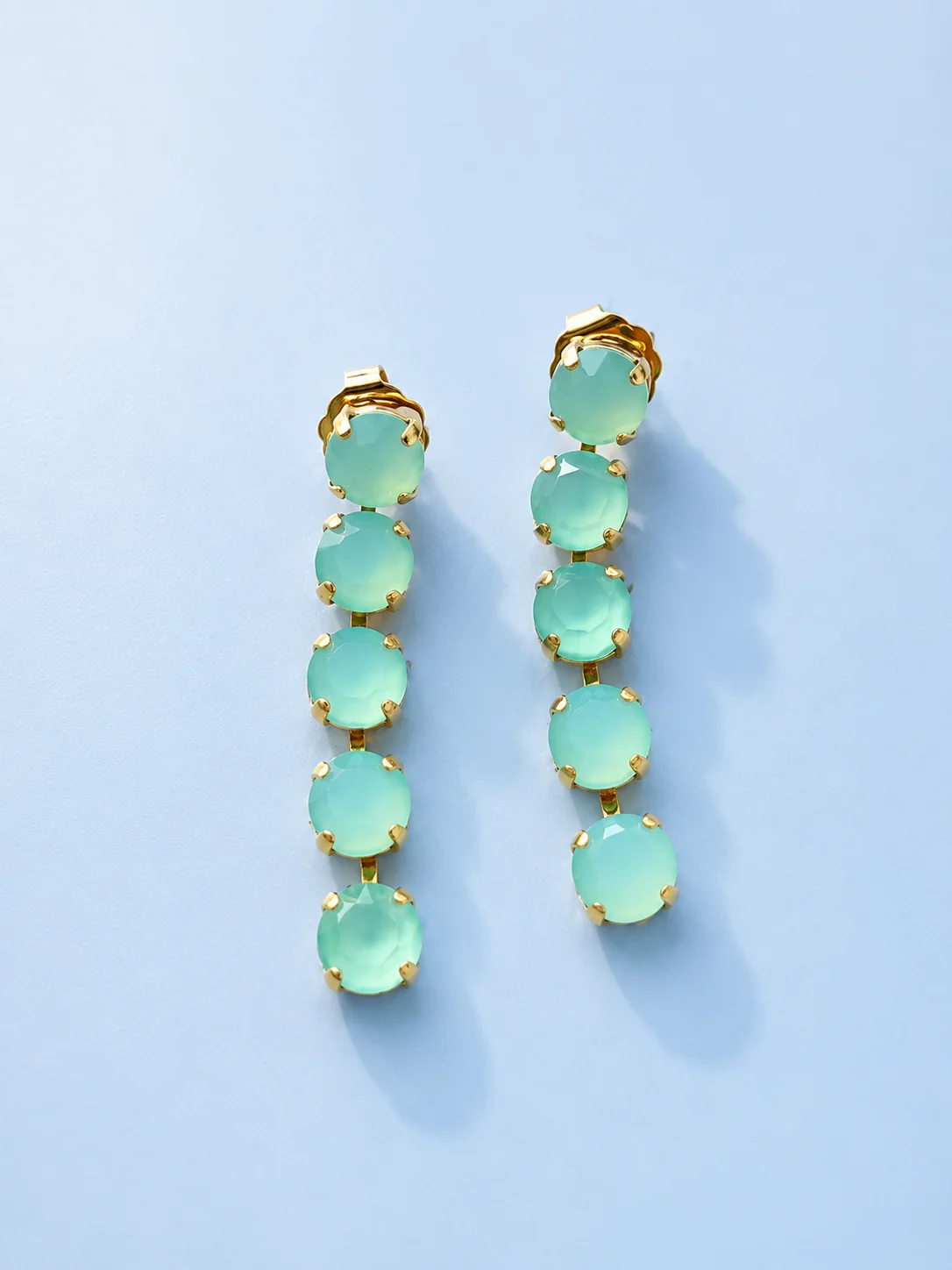 TOVA Oakland Opal Crystal Drop Earrings - Image 2