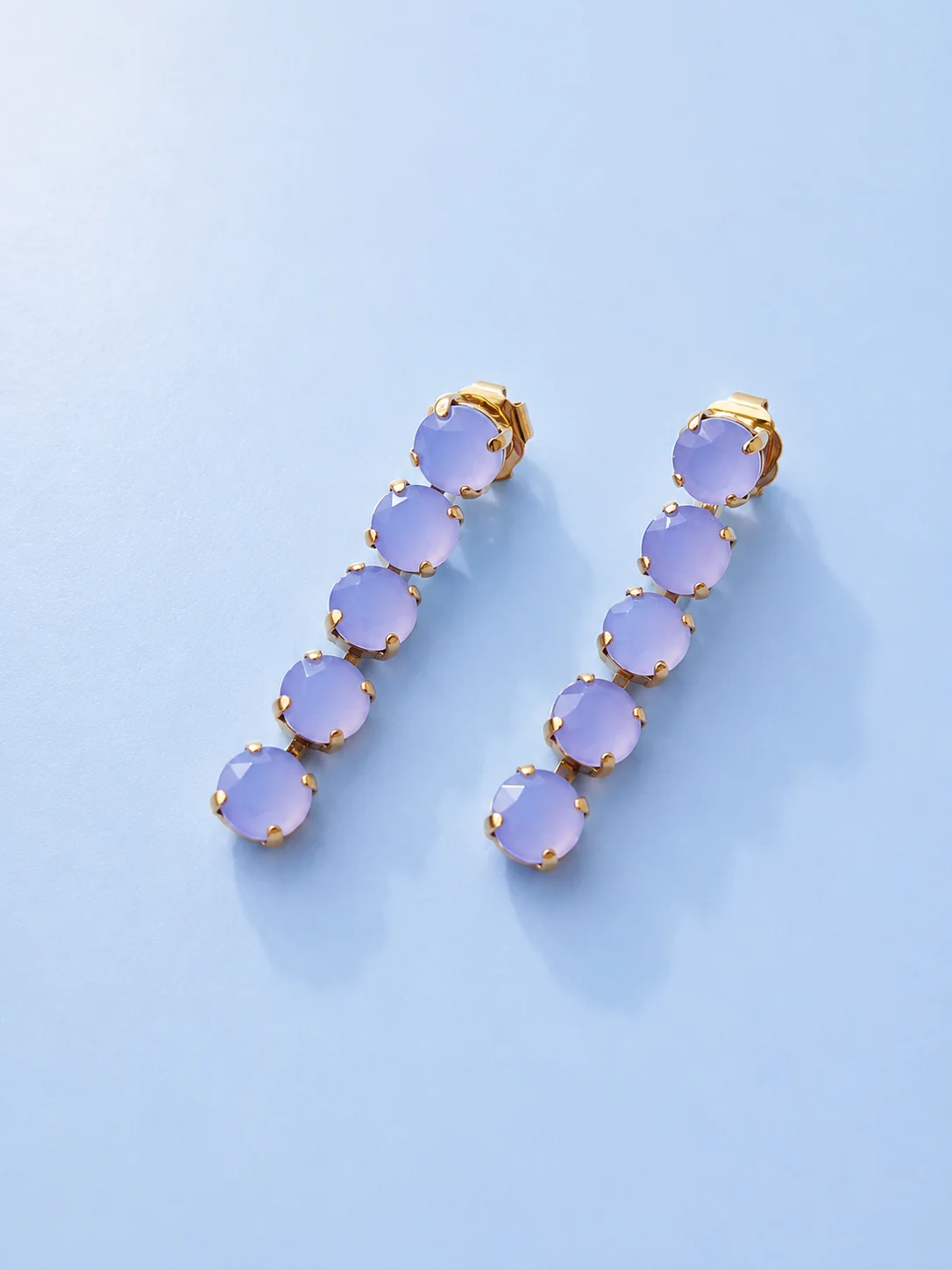 TOVA Oakland Opal Crystal Drop Earrings - Image 3