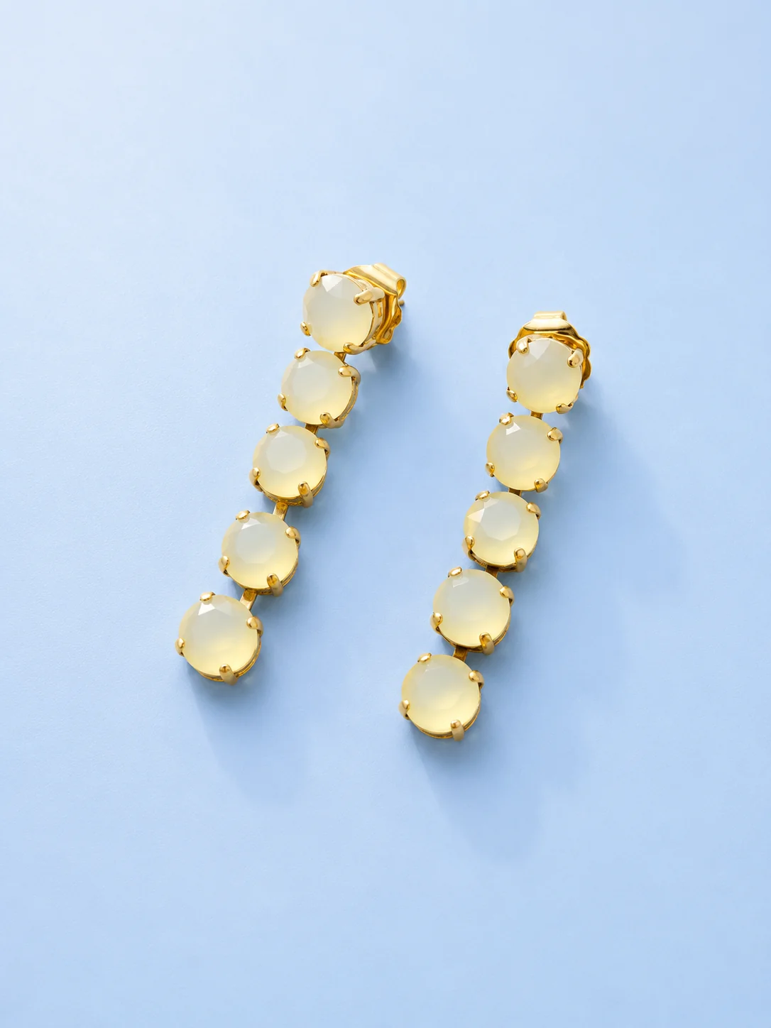 TOVA Oakland Opal Crystal Drop Earrings - Image 5