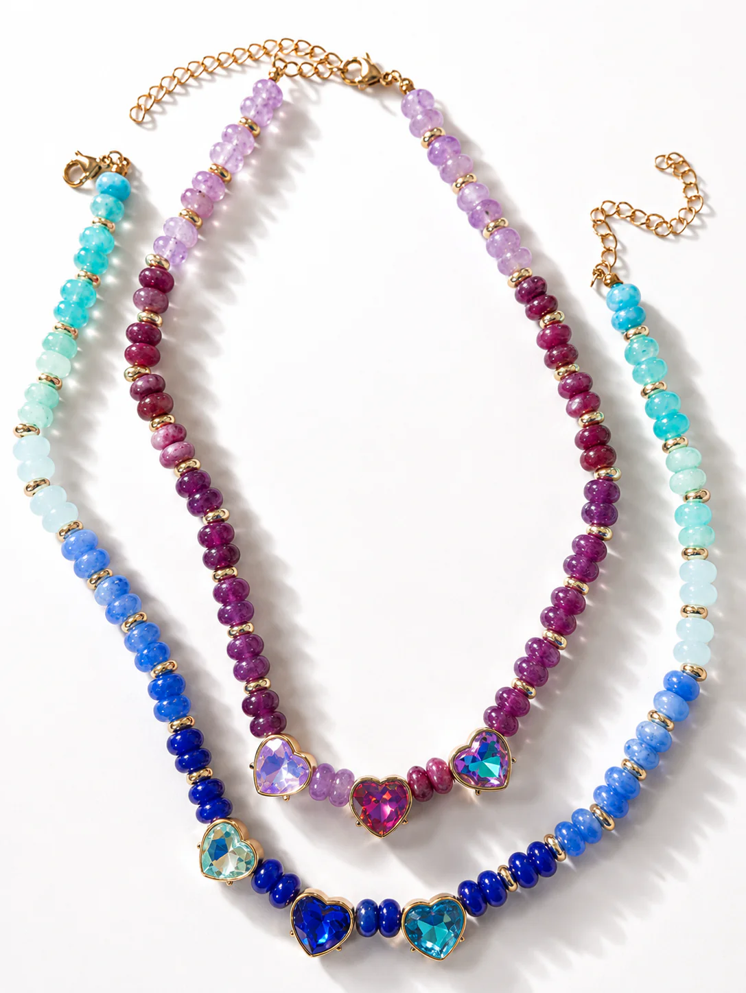 Treasure Jewels All Hearts Beaded Necklace