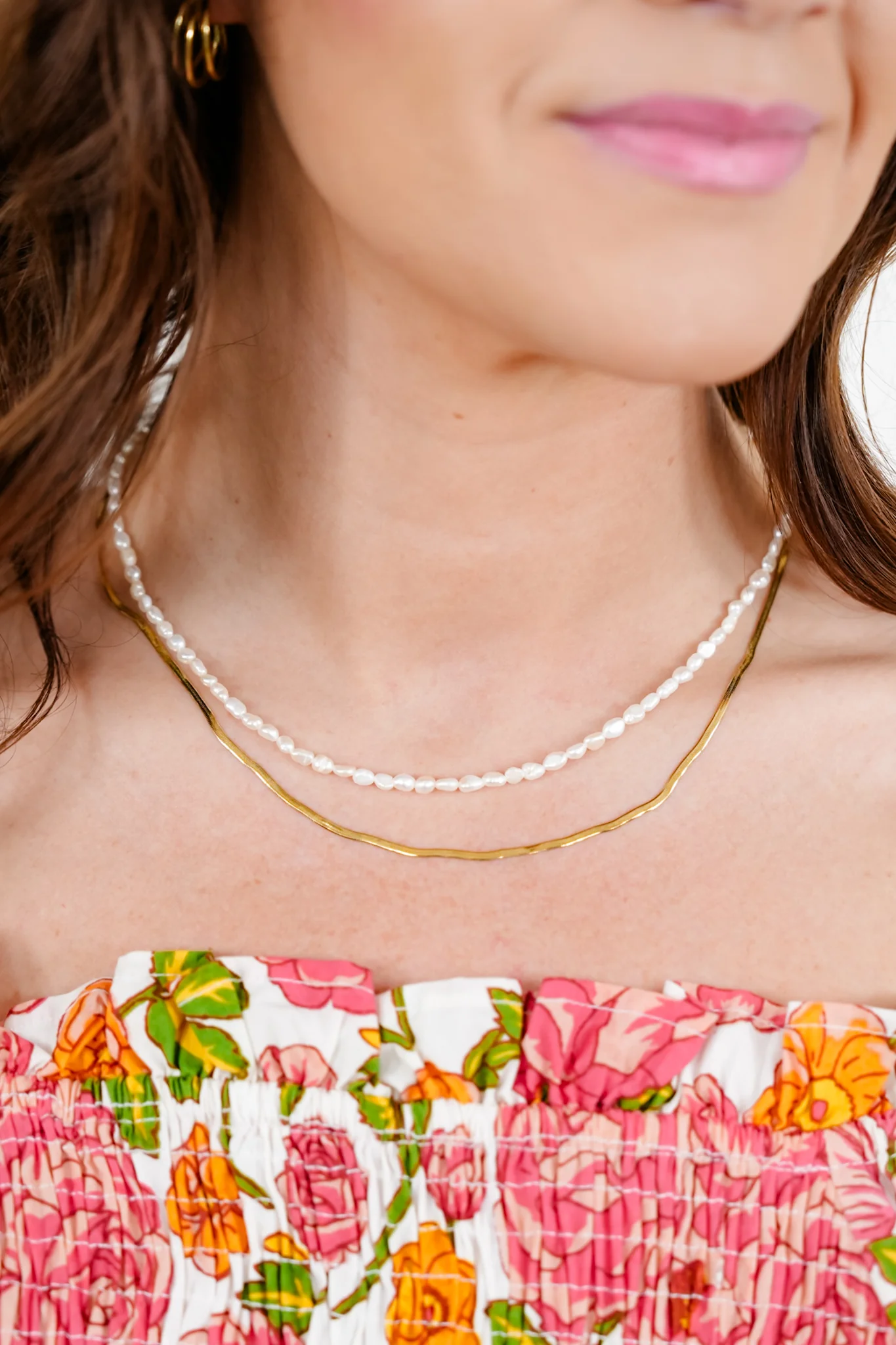 Treasure Jewels Double Baby Pearl Necklace