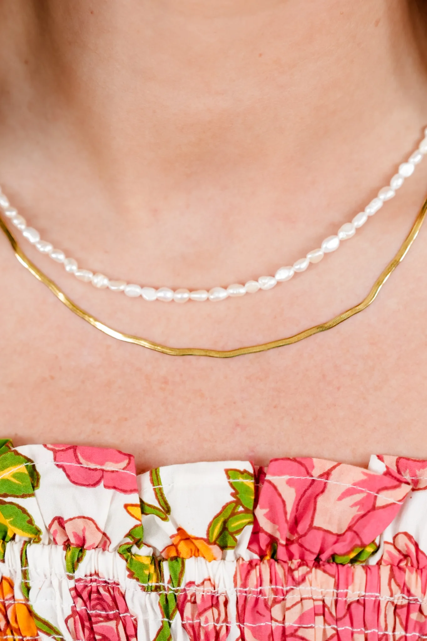 Treasure Jewels Double Baby Pearl Necklace - Image 2