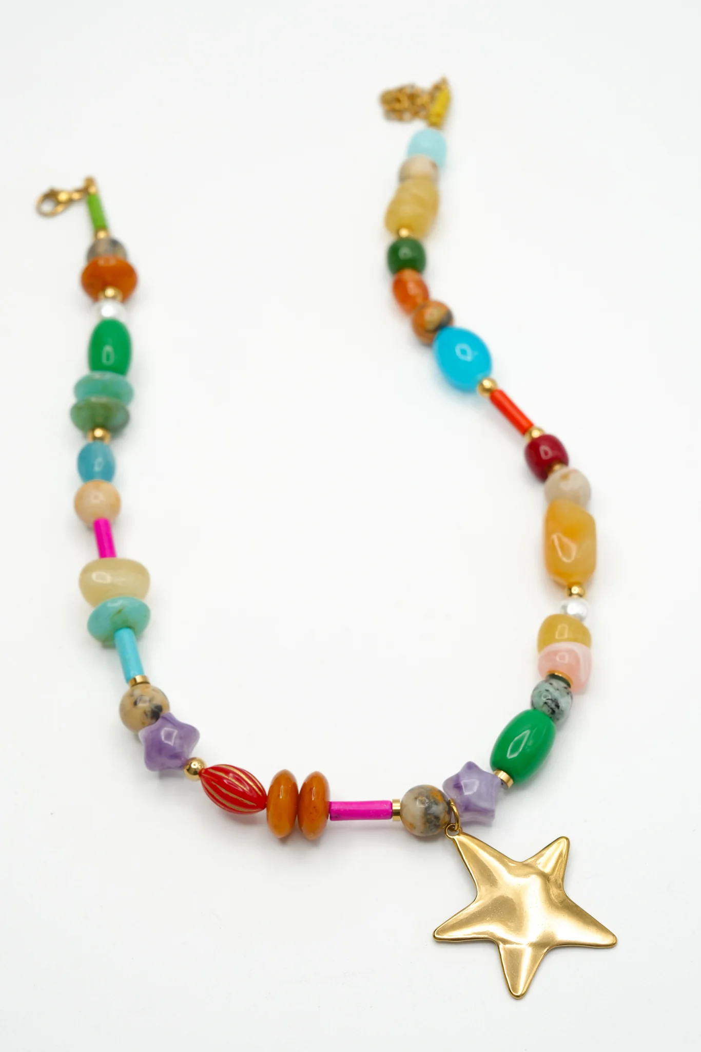 Restock! Treasure Jewels Glow Girl Beaded Star Necklace