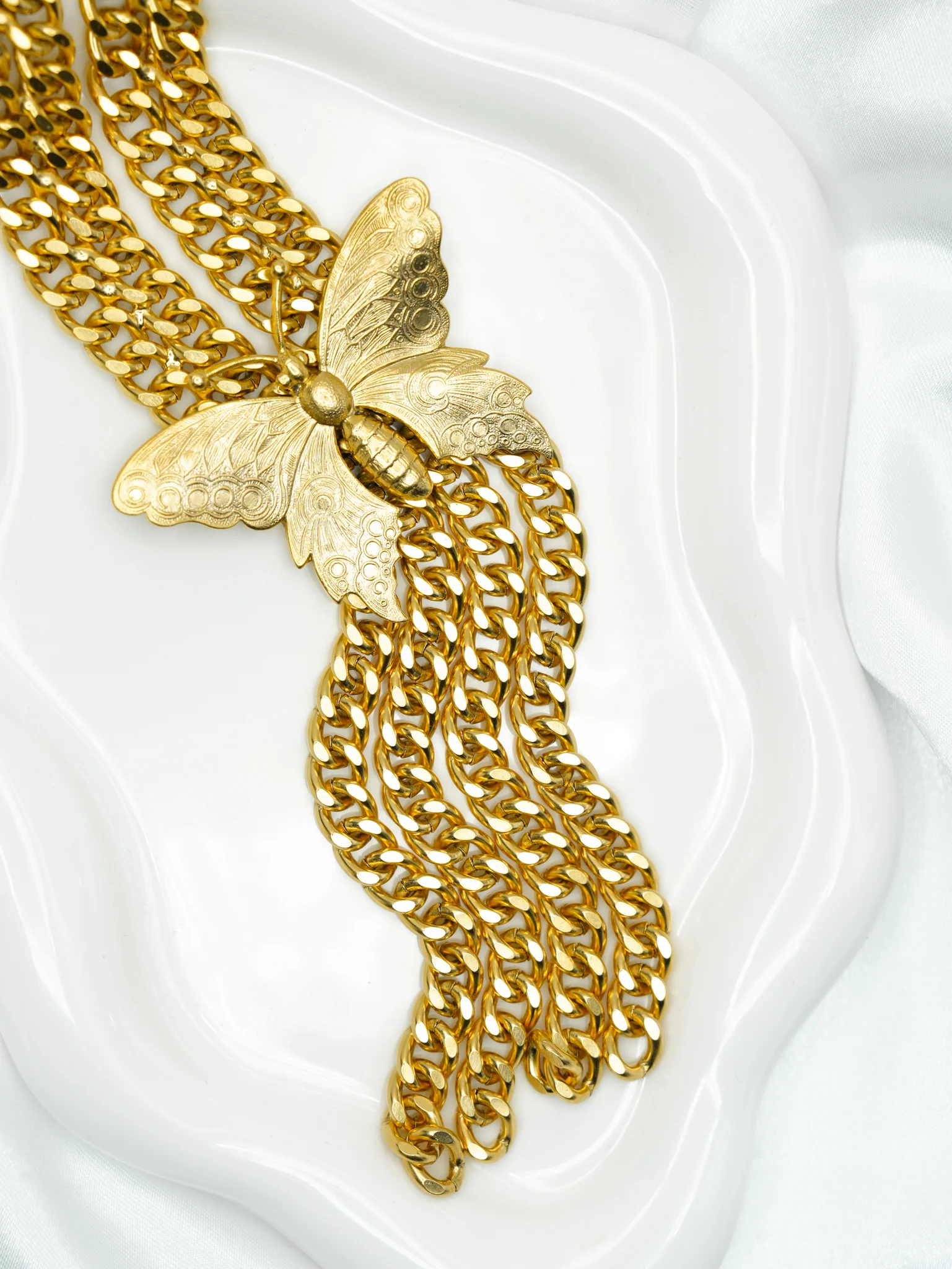 Yochi Butterfly Drop Necklace - Image 4