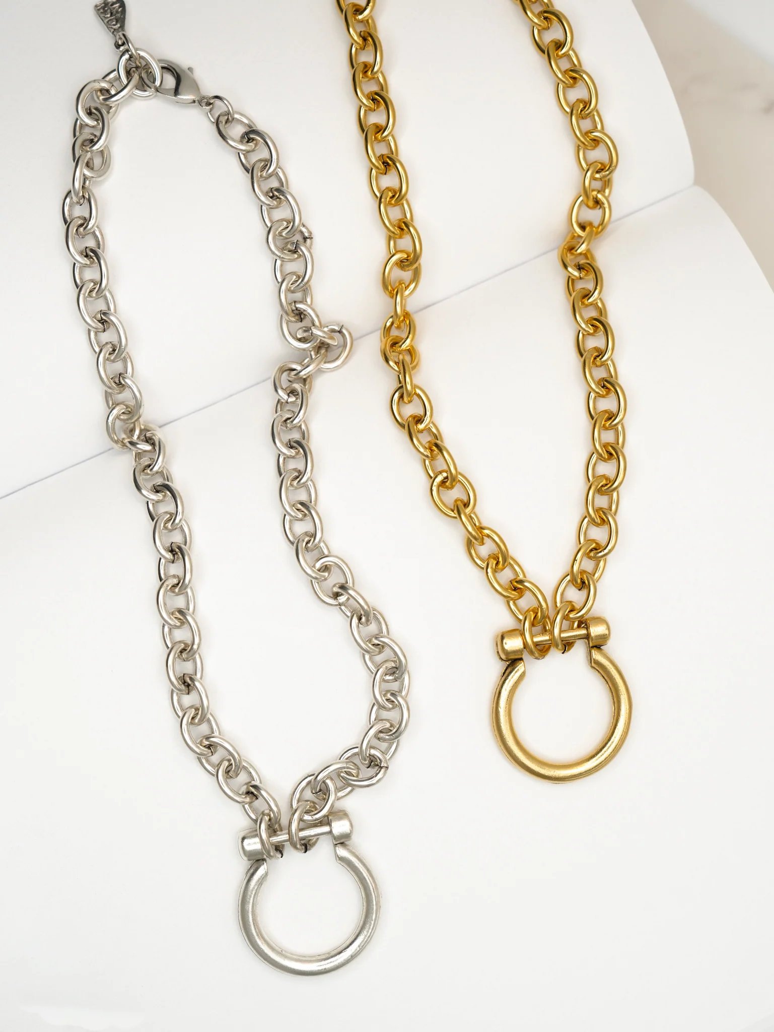 Yochi Sable Circular Drop Pendant Necklace - Image 2